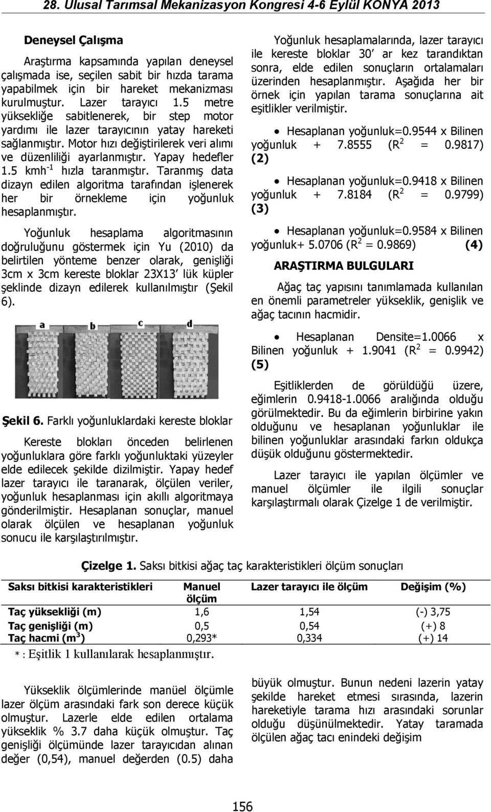 5 kmh -1 hızla taranmıştır. Taranmış data dizayn edilen algoritma tarafından işlenerek her bir örnekleme için yoğunluk hesaplanmıştır.