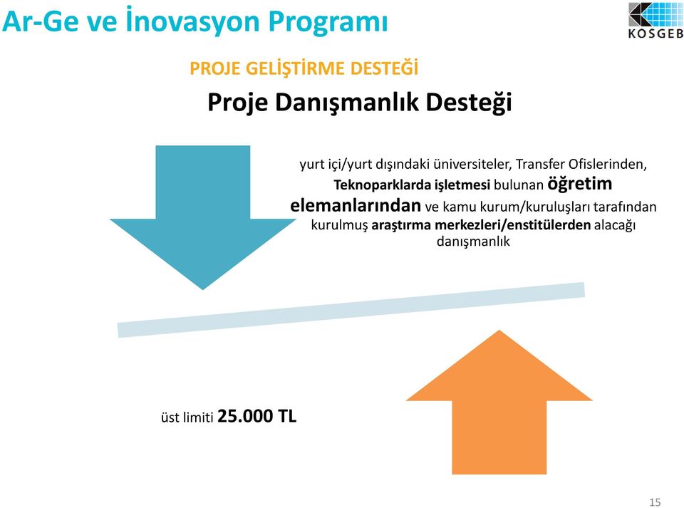 işletmesi bulunan öğretim elemanlarından ve kamu kurum/kuruluşları tarafından