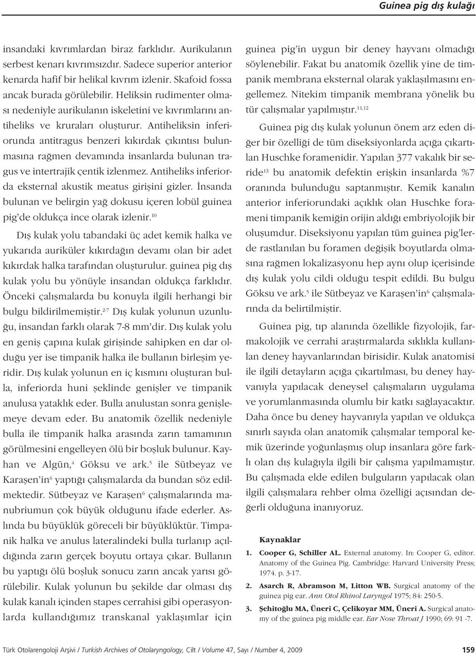 Antiheliksin inferiorunda antitragus benzeri k k rdak ç k nt s bulunmas na ra men devam nda insanlarda bulunan tragus ve intertrajik çentik izlenmez.