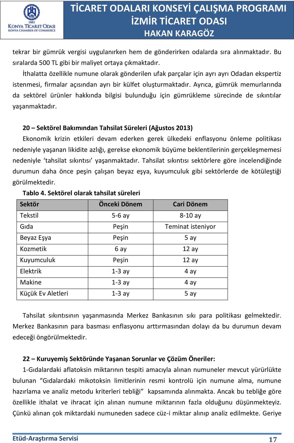 Ayrıca, gümrük memurlarında da sektörel ürünler hakkında bilgisi bulunduğu için gümrükleme sürecinde de sıkıntılar yaşanmaktadır.