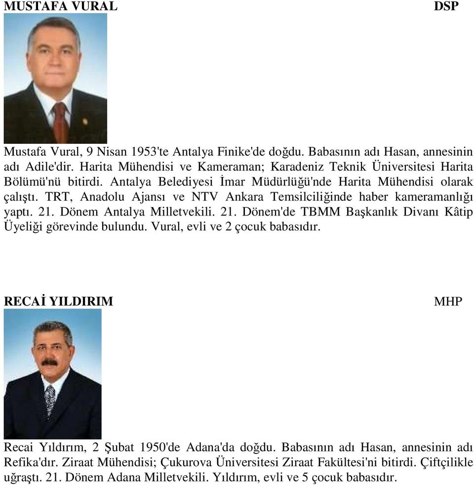 TRT, Anadolu Ajansı ve NTV Ankara Temsilciliğinde haber kameramanlığı yaptı. 21. Dönem Antalya Milletvekili. 21. Dönem'de TBMM Başkanlık Divanı Kâtip Üyeliği görevinde bulundu.
