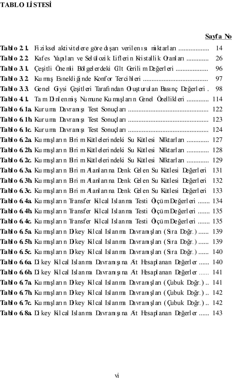 Ta m Di nl enmi ş Nu mune Ku maşl arı n Genel Özellikl eri... 114 Tabl o 6. 1a. Kur uma Davranışı Test Sonuçl arı... 122 Tabl o 6. 1b. Kur uma Davranışı Test Sonuçl arı... 123 Tabl o 6. 1c.