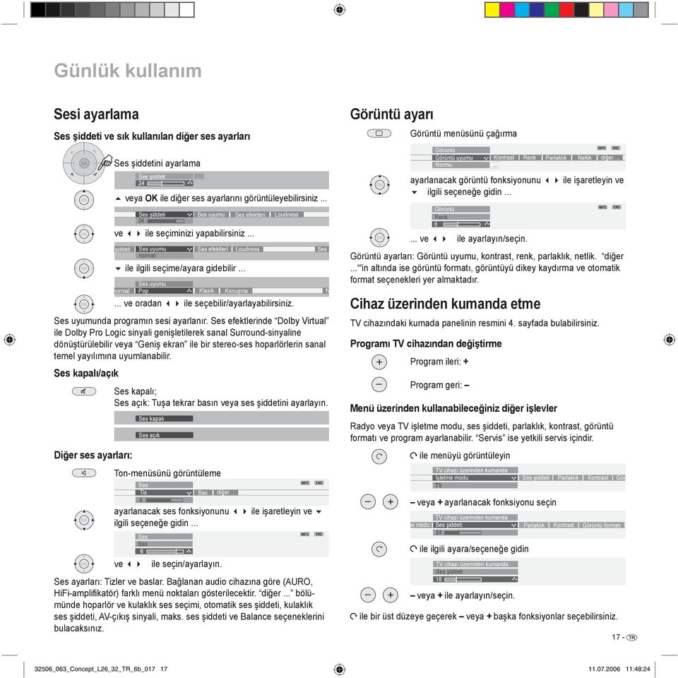 Ses efektlerinde Dolby Virtual ile Dolby Pro Logic sinyali genişletilerek sanal Surround-sinyaline dönüştürülebilir veya Geniş ekran ile bir stereo-ses hoparlörlerin sanal temel yayılımına