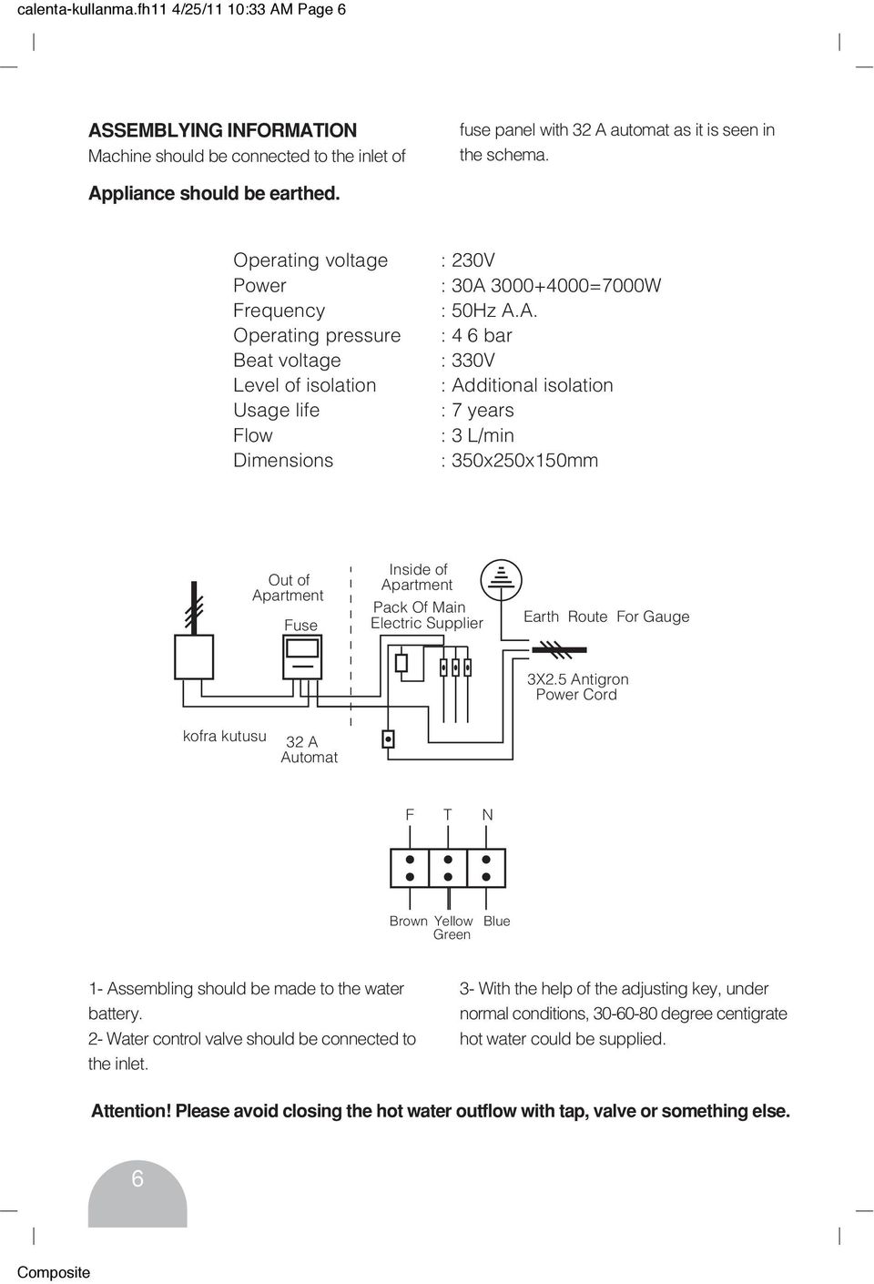 3000+4000=7000W : 50Hz A.