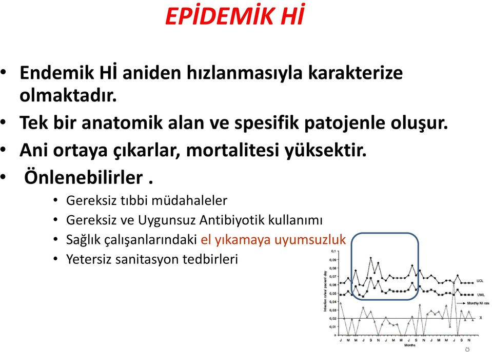 Ani ortaya çıkarlar, mortalitesi yüksektir. Önlenebilirler.