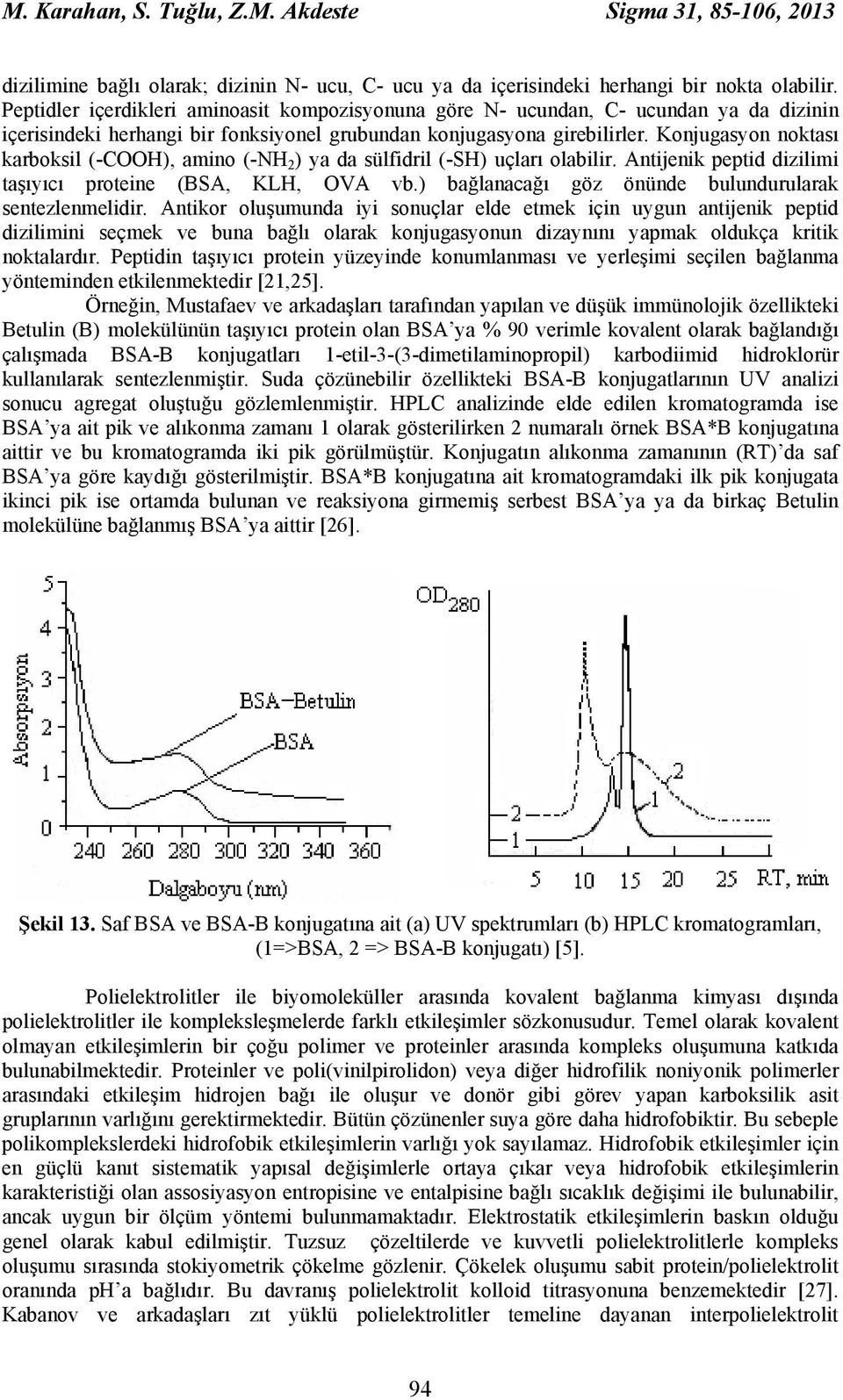 Konjugasyon noktası karboksil (-COOH), amino (-NH 2 ) ya da sülfidril (-SH) uçları olabilir. Antijenik peptid dizilimi taşıyıcı proteine (BSA, KLH, OVA vb.