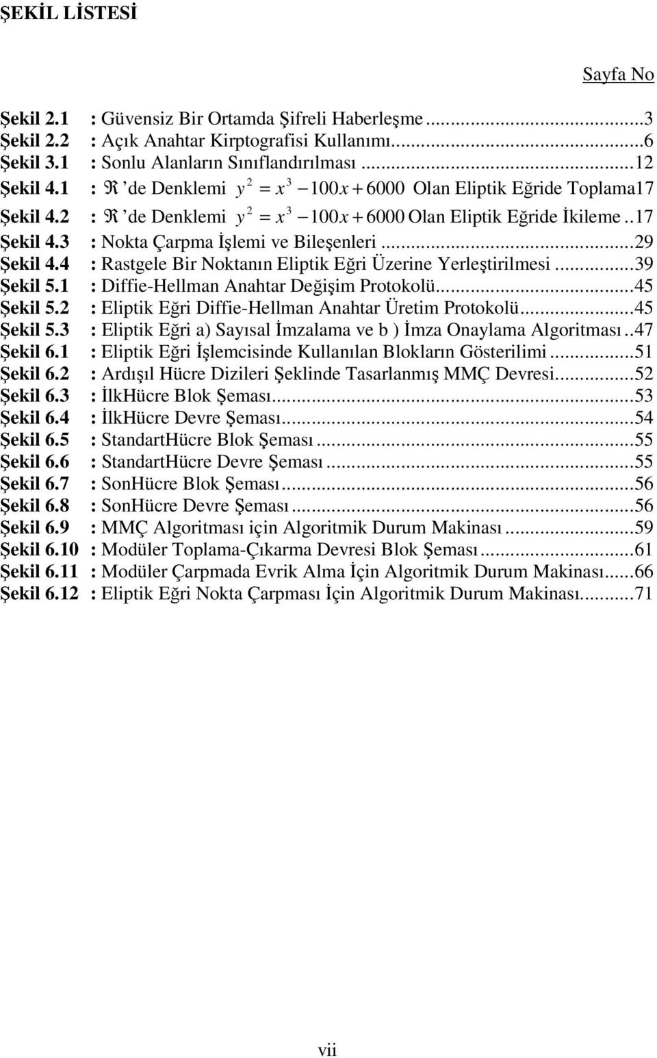 4 : Rstgele Bir Noktnın Eliptik Eğri Üzerine Yerleştirilesi...9 Şekil 5. : Diffie-Helln Anhtr Değişi Protokolü...45 Şekil 5. : Eliptik Eğri Diffie-Helln Anhtr Üreti Protokolü...45 Şekil 5. : Eliptik Eğri Sısl İzl ve b İz Onl Algoritsı.