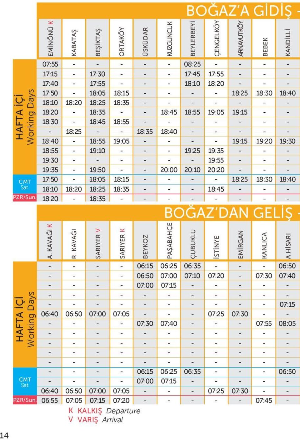 KAVAĞI SARIYER V SARIYER K BEYKOZ PAŞABAHÇE ÇUBUKLU İSTİNYE EMİRGAN KANLICA A.