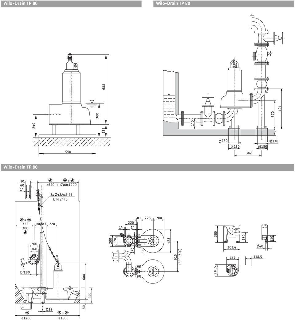 DN 80 180 315 300 >80 2x Ø42,4x3,25 DIN 2440 14 220 14 81 228 200 105 200 170 170