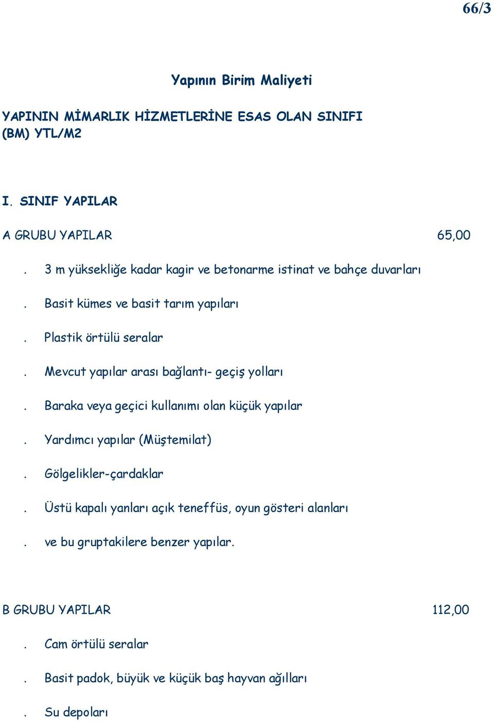 Mevcut yapılar arası bağlantı- geçiş yolları. Baraka veya geçici kullanımı olan küçük yapılar. Yardımcı yapılar (Müştemilat).