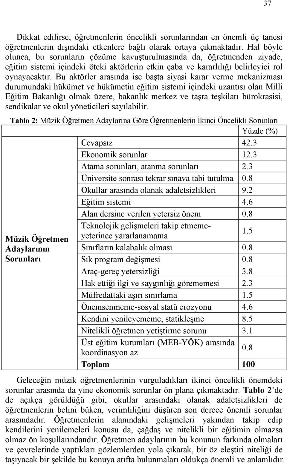 Bu aktörler arasında ise başta siyasi karar verme mekanizması durumundaki hükümet ve hükümetin eğitim sistemi içindeki uzantısı olan Milli Eğitim Bakanlığı olmak üzere, bakanlık merkez ve taşra