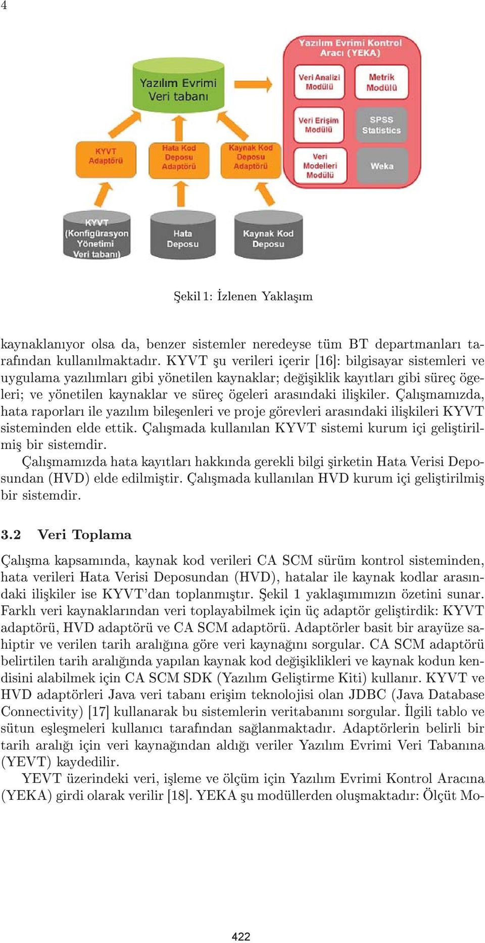 Çal³mamzda, hata raporlar ile yazlm bile³enleri ve proje görevleri arasndaki ili³kileri KYVT sisteminden elde ettik. Çal³mada kullanlan KYVT sistemi kurum içi geli³tirilmi³ bir sistemdir.