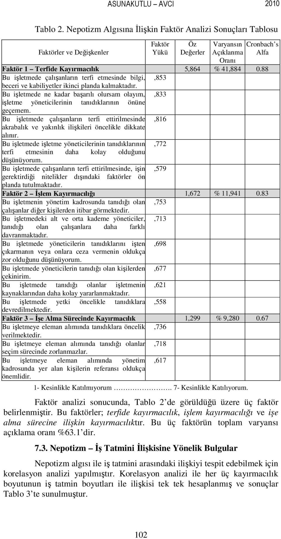 88 Bu işletmede çalışanların terfi etmesinde bilgi,,853 beceri ve kabiliyetler ikinci planda kalmaktadır.