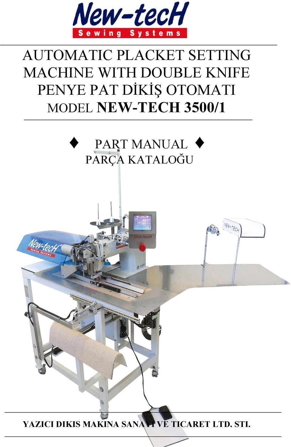 EW-TECH 3500/1 PART MANUAL PARÇA KATALOĞU