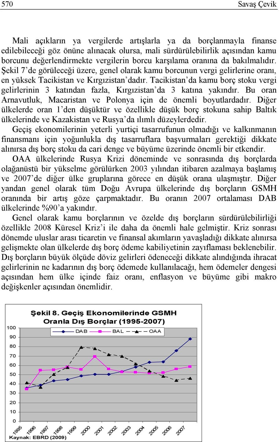 Tacikistan da kamu borç stoku vergi gelirlerinin 3 katından fazla, Kırgızistan da 3 katına yakındır. Bu oran Arnavutluk, Macaristan ve Polonya için de önemli boyutlardadır.