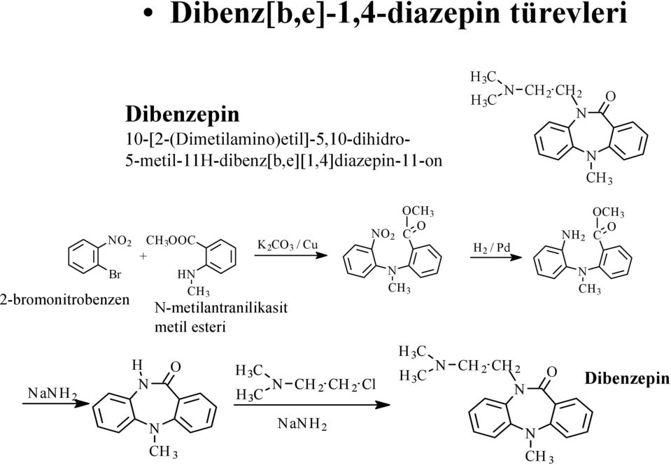 5-metil-11H-dibenz[b,e][1,4]diazepin-11-on H 3 C H 3 C CH 2 CH 2 2 Br