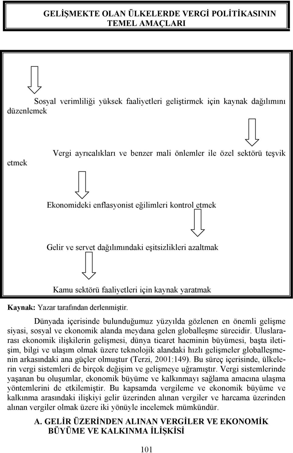 derlenmiştir. Dünyada içerisinde bulunduğumuz yüzyılda gözlenen en önemli gelişme siyasi, sosyal ve ekonomik alanda meydana gelen globalleşme sürecidir.