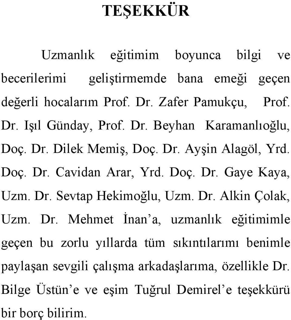 Dr. Sevtap Hekimoğlu, Uzm. Dr.