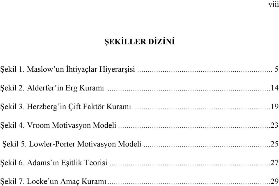 ..19 Şekil 4. Vroom Motivasyon Modeli...23 Şekil 5.