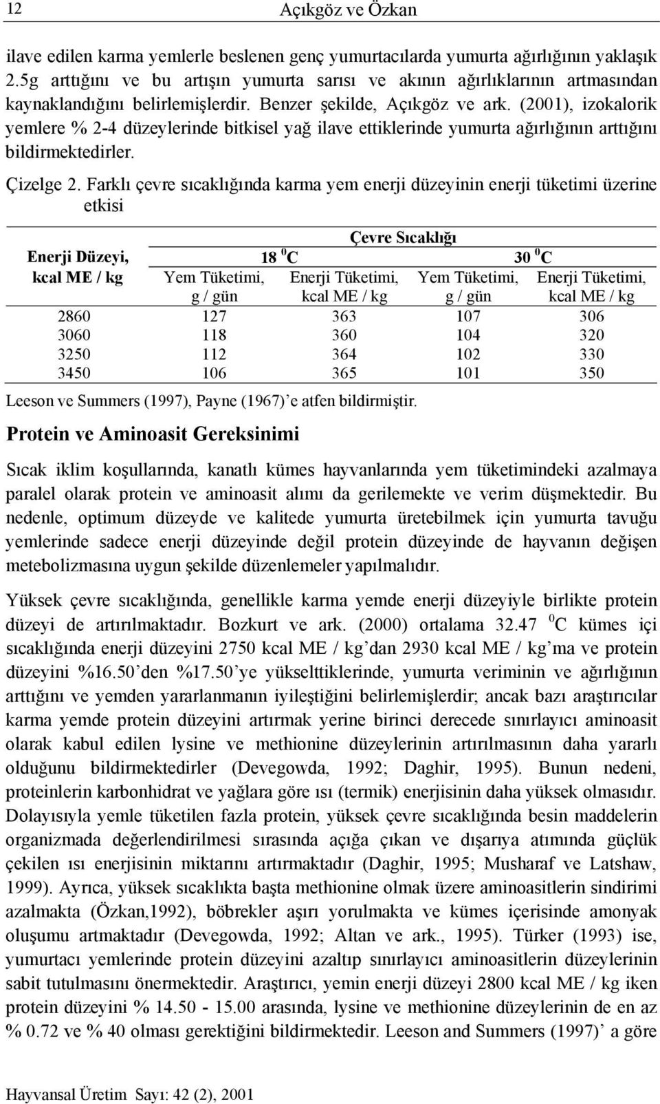 (2001), izokalorik yemlere % 2-4 düzeylerinde bitkisel yağ ilave ettiklerinde yumurta ağırlığının arttığını bildirmektedirler. Çizelge 2.