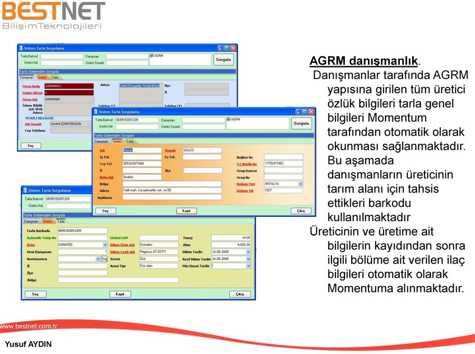 Momentum tarafından otomatik olarak okunması sağlanmaktadır.