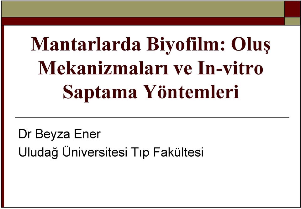 Saptama Yöntemleri Dr Beyza