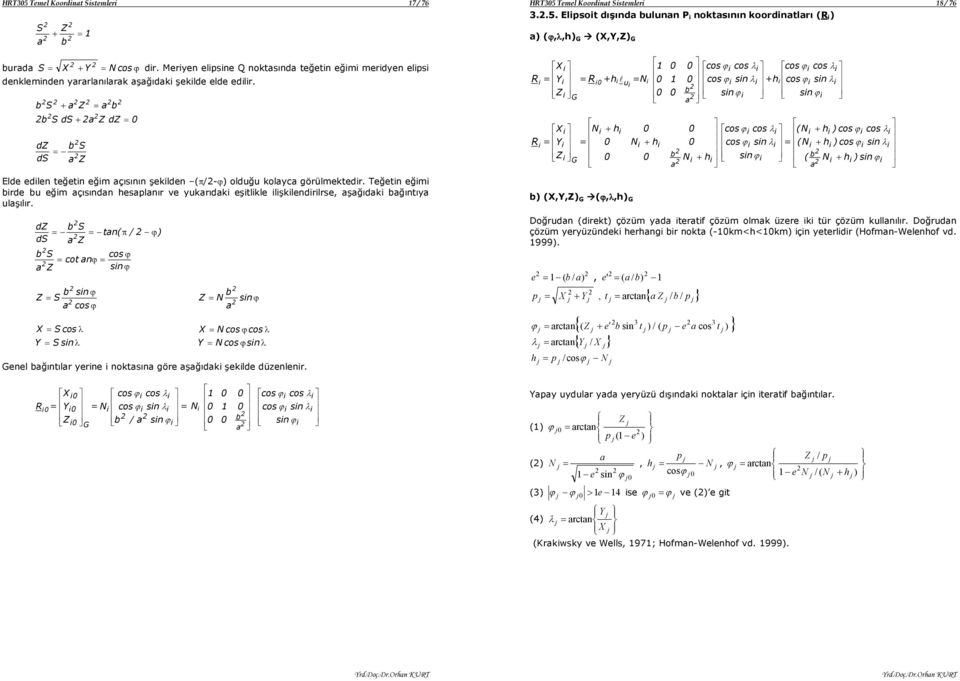 ) / tn( S ds d π sn n cot S sn S sn N S N sn S sn N Genel ğıntılr yerne notsın göre şğıd şelde düzenlenr. R G sn / sn N N sn sn HR5 