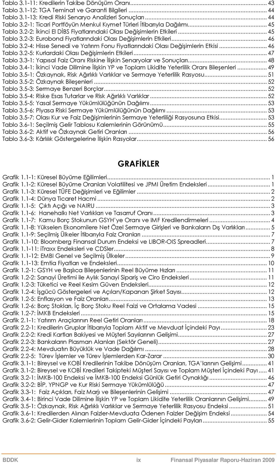 2-4: Hisse Senedi ve Yatırım Fonu Fiyatlarındaki Olası Değişimlerin Etkisi... 46 Tablo 3.2-5: Kurlardaki Olası Değişimlerin Etkileri... 47 Tablo 3.