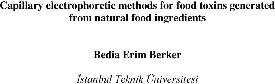 natural food ingredients Bedia