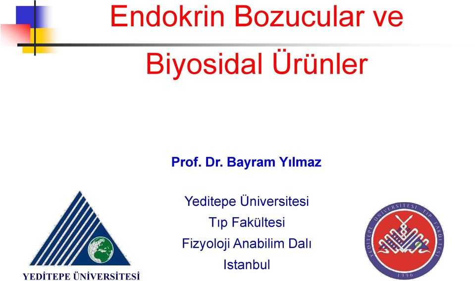 Bayram Yılmaz YEDİTEPE ÜNİVERSİTESİ