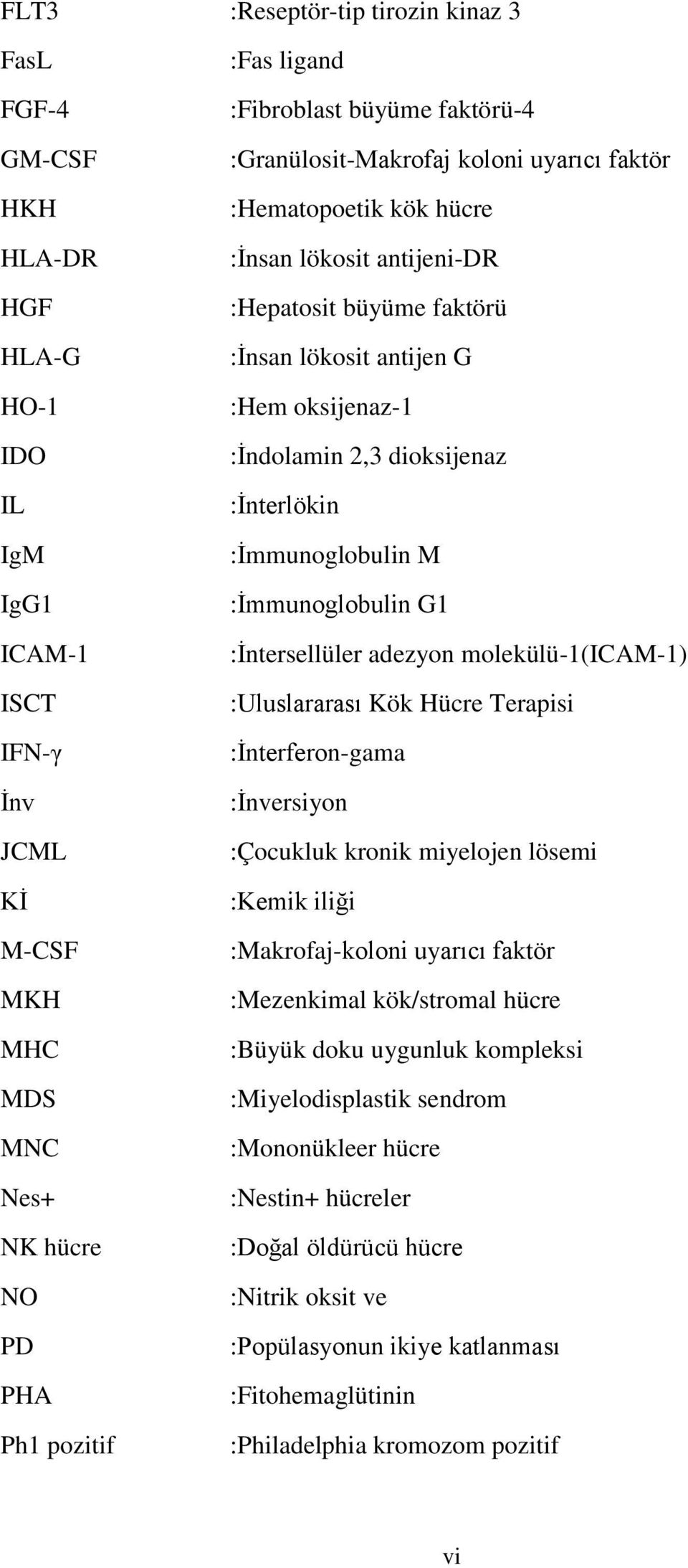 :İndolamin 2,3 dioksijenaz :İnterlökin :İmmunoglobulin M :İmmunoglobulin G1 :İntersellüler adezyon molekülü-1(icam-1) :Uluslararası Kök Hücre Terapisi :İnterferon-gama :İnversiyon :Çocukluk kronik