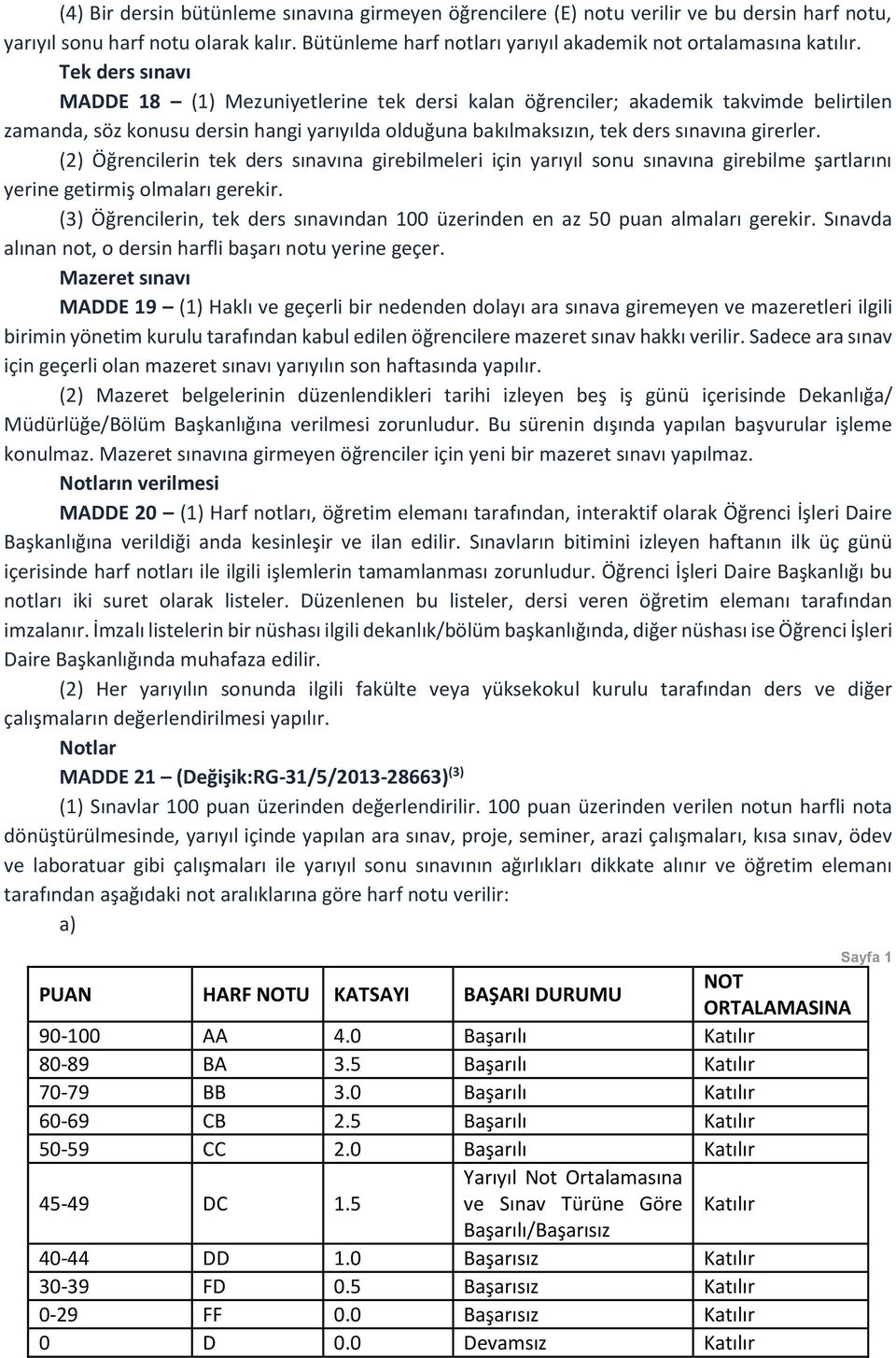 (2) Öğrencilerin tek ders sınavına girebilmeleri için yarıyıl sonu sınavına girebilme şartlarını yerine getirmiş olmaları gerekir.