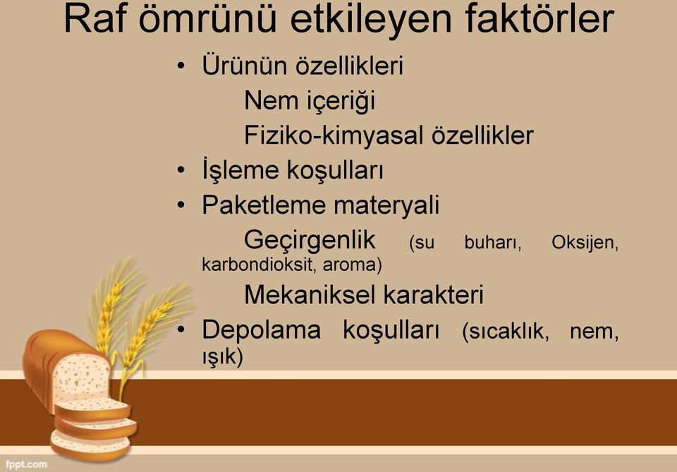 Paketleme materyali Geçirgenlik (su buharı, Oksijen,