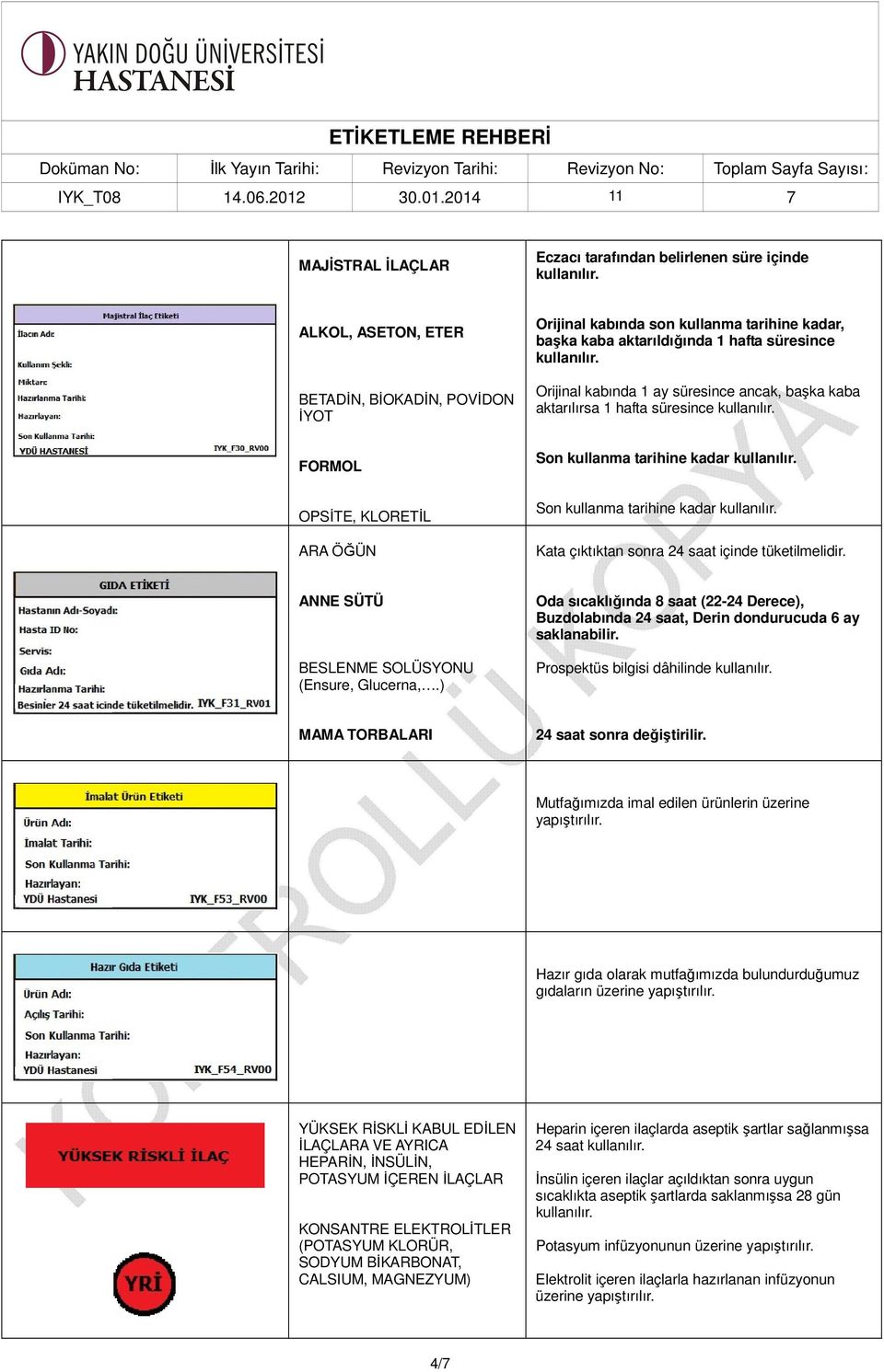 saat içinde tüketilmelidir. ANNE SÜTÜ BESLENME SOLÜSYONU (Ensure, Glucerna,.) Oda sıcaklığında 8 saat (22-24 Derece), Buzdolabında 24 saat, Derin dondurucuda 6 ay saklanabilir.