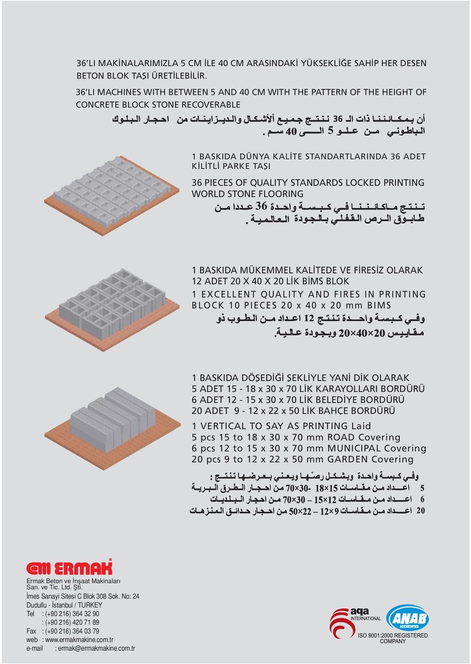 STANDARDS LOCKED PRINTING WORLD STONE FLOORING 1 BASKIDA MÜKEMMEL KALÝTEDE VE FÝRESÝZ OLARAK 12 ADET 20 X 40 X 20 LÝK BÝMS BLOK 1 EXCELLENT QUALITY AND FIRES IN PRINTING BLOCK 10 PIECES 20 x 40 x 20