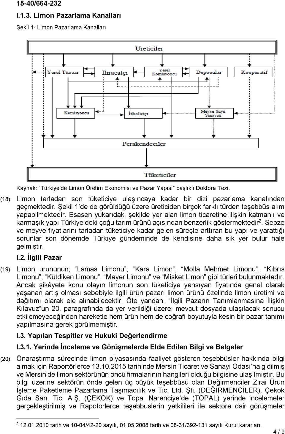 Esasen yukarıdaki şekilde yer alan limon ticaretine ilişkin katmanlı ve karmaşık yapı Türkiye deki çoğu tarım ürünü açısından benzerlik göstermektedir 2.