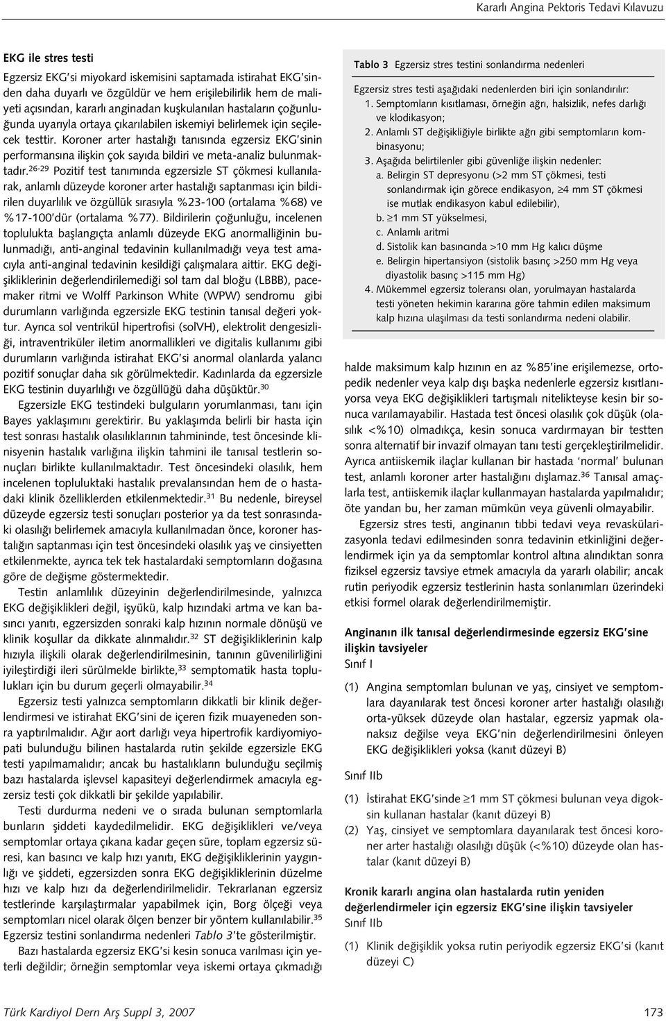 Koroner arter hastal tan s nda egzersiz EKG sinin performans na iliflkin çok say da bildiri ve meta-analiz bulunmaktad r.