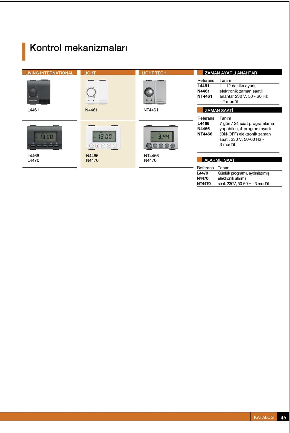 4 program ayarl (ON-OFF) elektronik zaman saati.