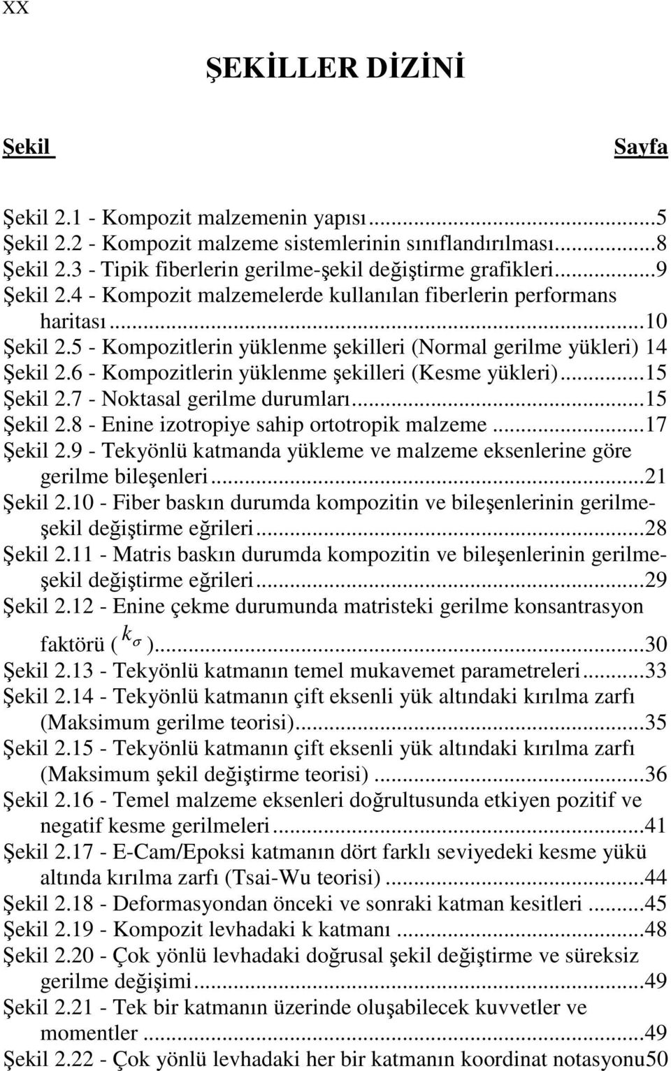 6 - Kompozitlerin yüklenme şekilleri (Kesme yükleri)...5 Şekil.7 - Noktasal gerilme durumları...5 Şekil.8 - Enine izotropiye sahip ortotropik malzeme...7 Şekil.