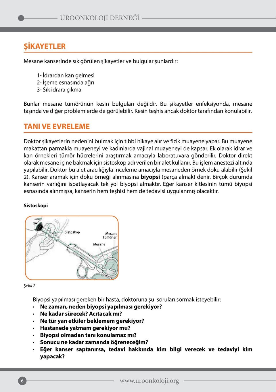 TANI VE EVRELEME Doktor şikayetlerin nedenini bulmak için tıbbi hikaye alır ve fizik muayene yapar. Bu muayene makattan parmakla muayeneyi ve kadınlarda vajinal muayeneyi de kapsar.