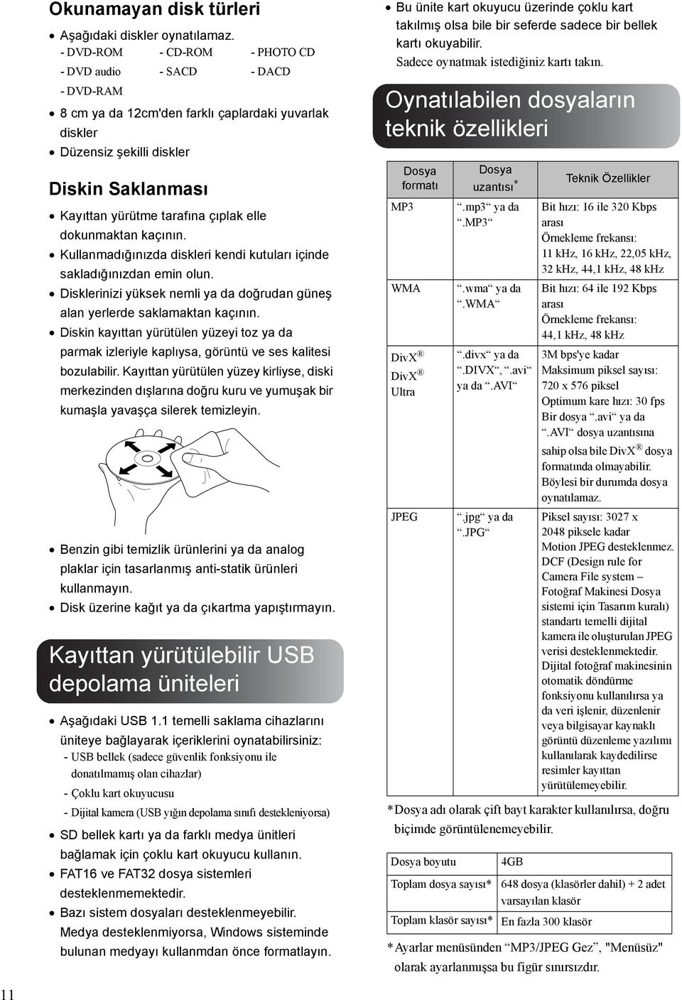 elle dokunmaktan kaçının. Kullanmadığınızda diskleri kendi kutuları içinde sakladığınızdan emin olun. Disklerinizi yüksek nemli ya da doğrudan güneş alan yerlerde saklamaktan kaçının.