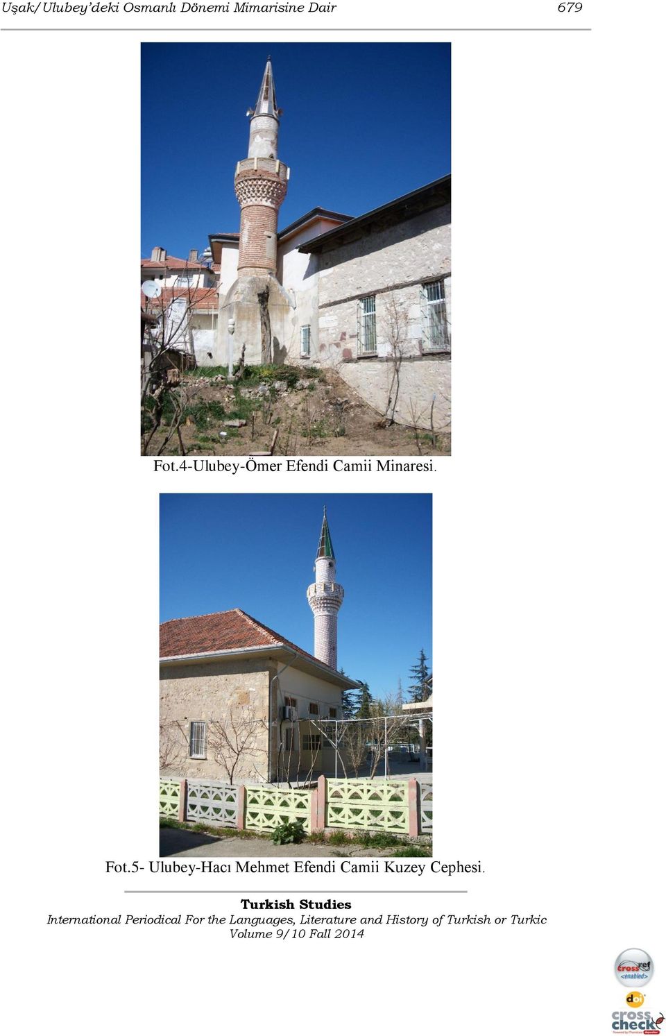 4-Ulubey-Ömer Efendi Camii Minaresi.