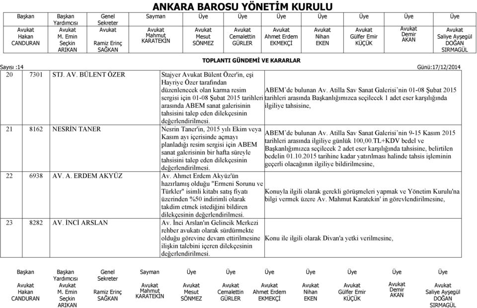 değerlendirilmesi.