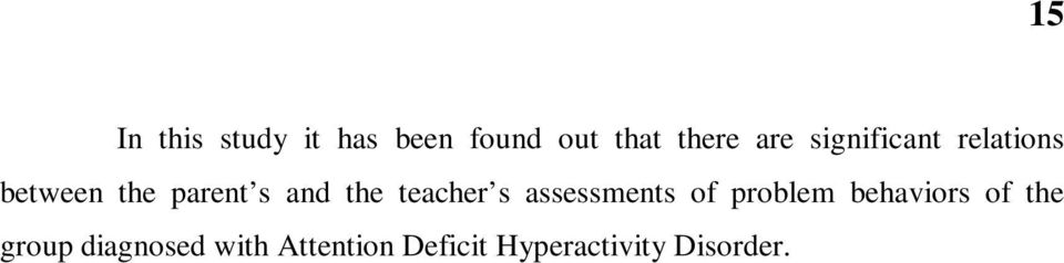 teacher s assessments of problem behaviors of the