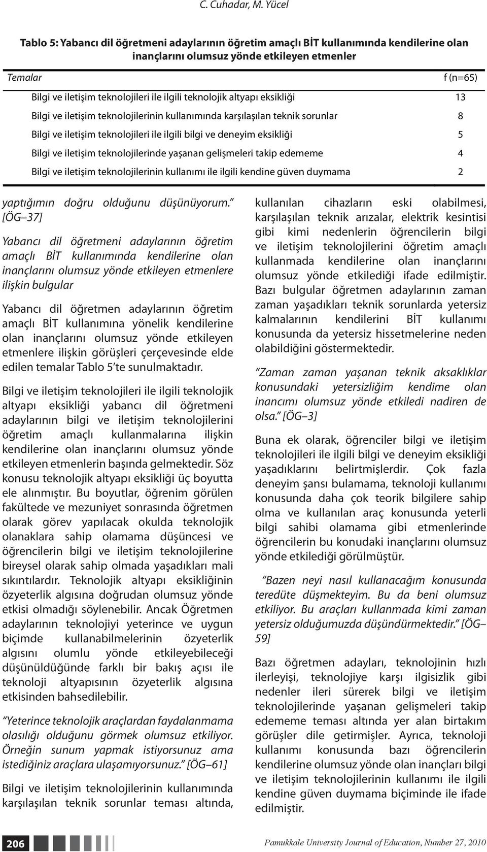 ilgili teknolojik altyapı eksikliği 13 Bilgi ve iletis im teknolojilerinin kullanımında kars ılas ılan teknik sorunlar 8 Bilgi ve iletis im teknolojileri ile ilgili bilgi ve deneyim eksikliği 5 Bilgi