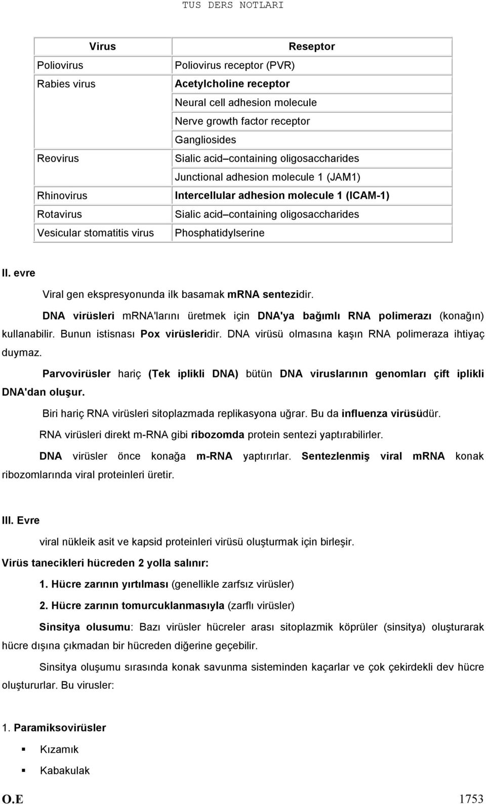 Phosphatidylserine II. evre Viral gen ekspresyonunda ilk basamak mrna sentezidir. DNA virüsleri mrna'larını üretmek için DNA'ya bağımlı RNA polimerazı (konağın) kullanabilir.