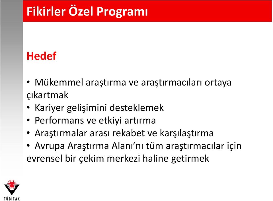 artırma Araştırmalar arası rekabet ve karşılaştırma Avrupa Araştırma