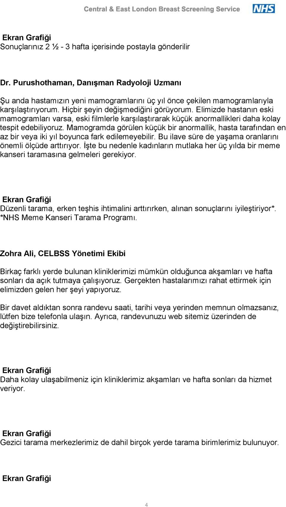 Mamogramda görülen küçük bir anormallik, hasta tarafından en az bir veya iki yıl boyunca fark edilemeyebilir. Bu ilave süre de yaşama oranlarını önemli ölçüde arttırıyor.