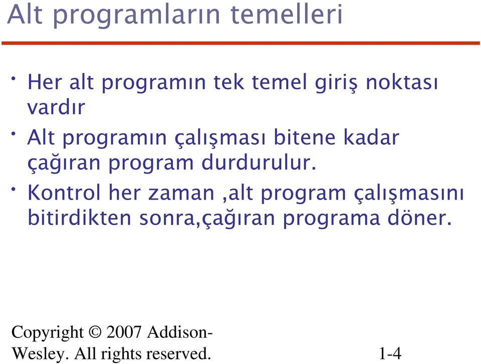 program durdurulur.