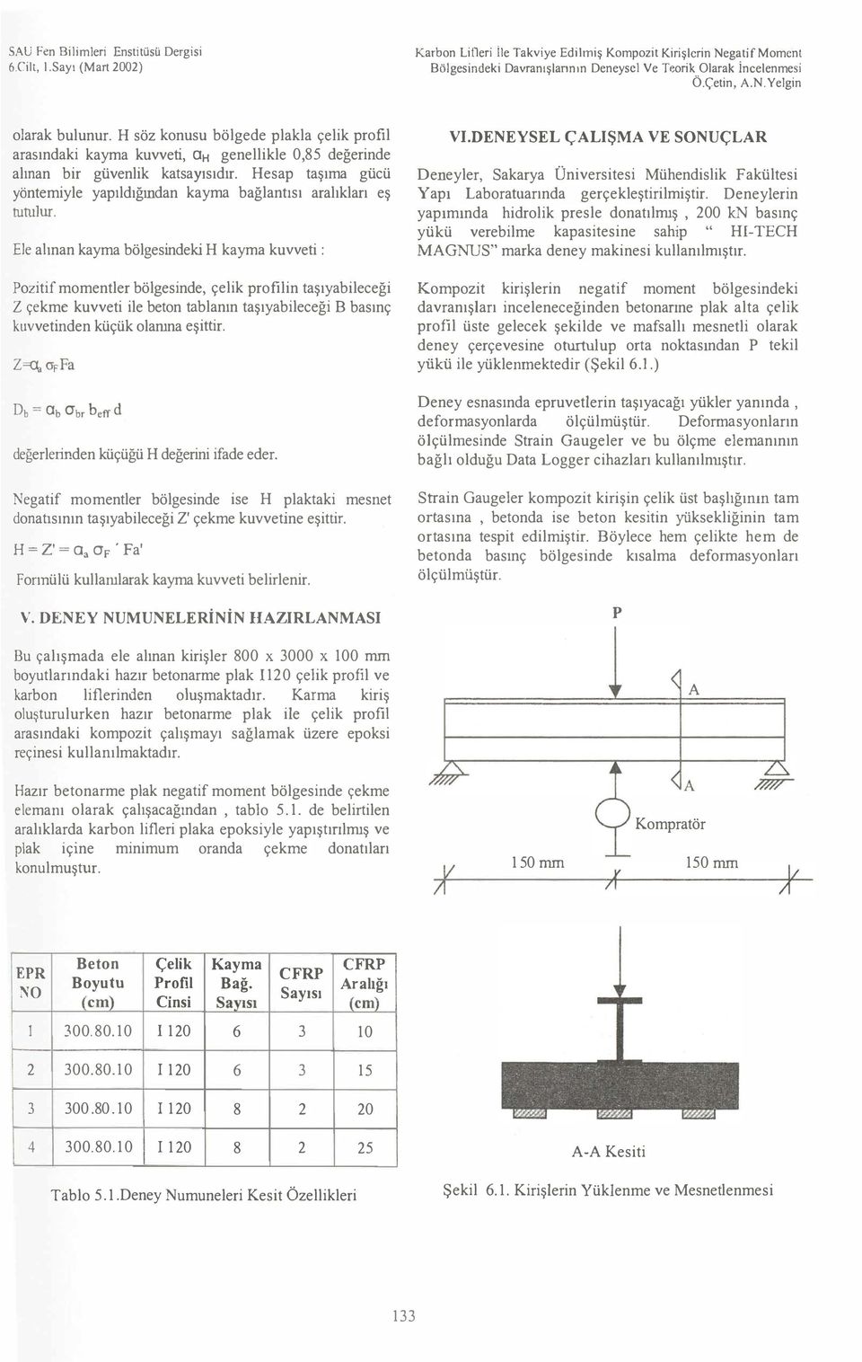 H söz konusu bölgede plakla çelik profil arasındaki kayma kuvveti, ah genellikle 0,85 değerinde alınan bir güvenlik katsa)'lsıdır.